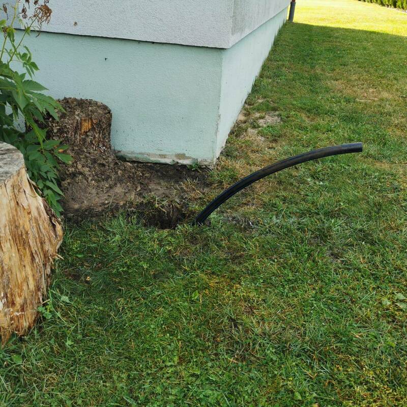 Polietilēna spices ierīkošana